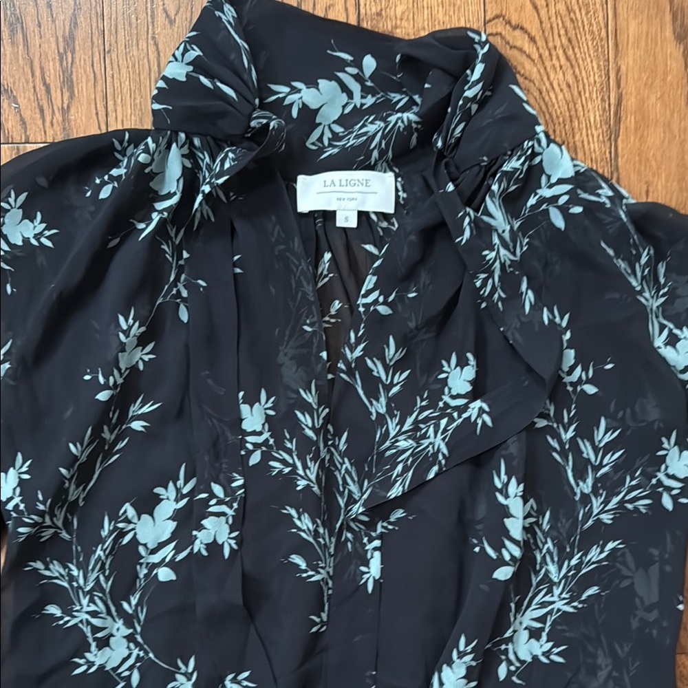 La Ligne navy and light blue Floral dress.